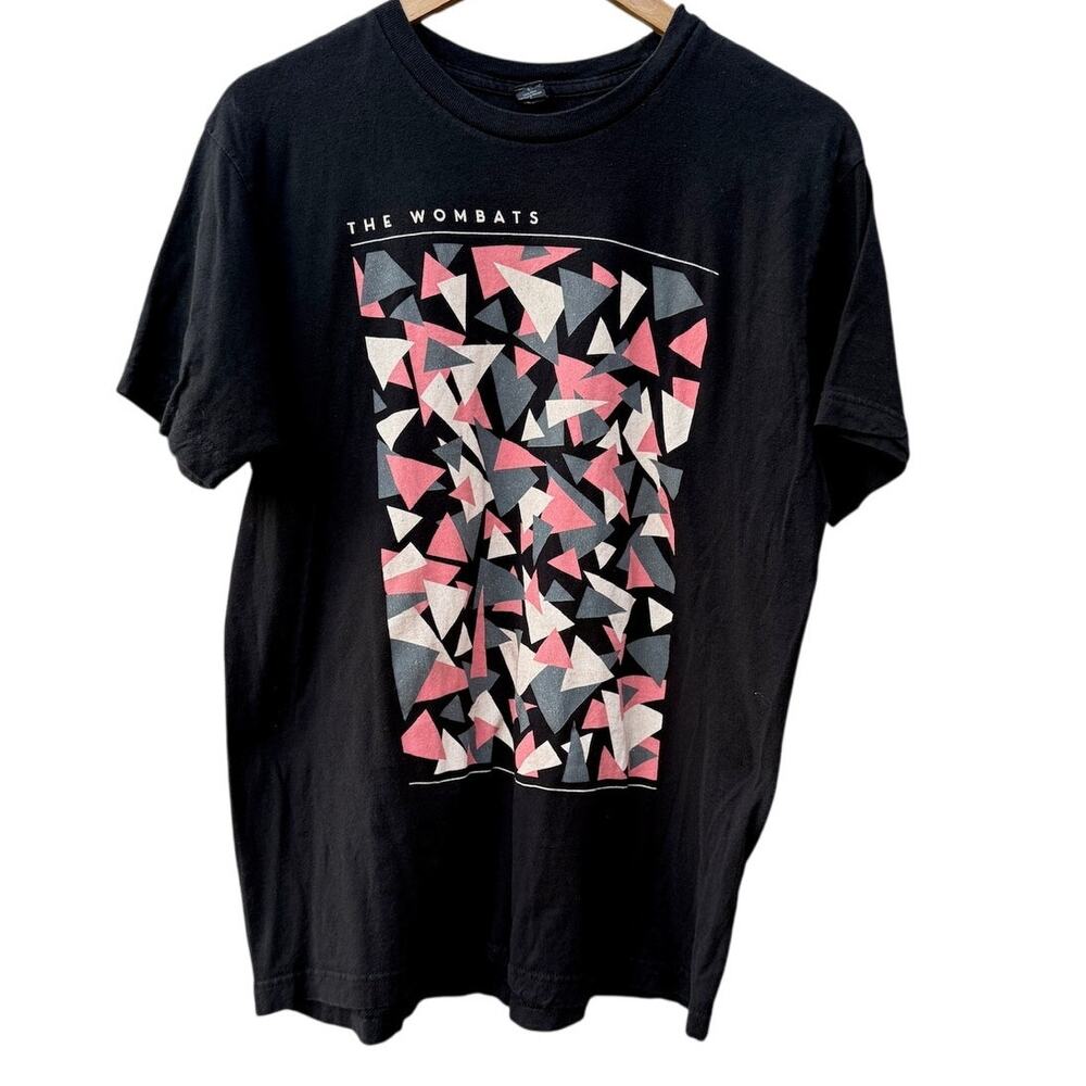 The Wombats Triangles Indie Rock Band black T-shirt Size Large